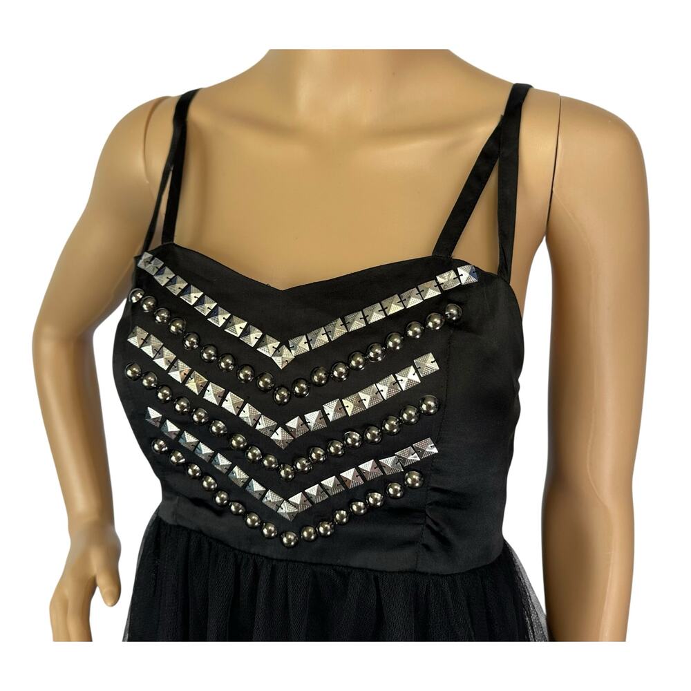 Hot Topic Studded Tutu Mini Dress Black Size M Tulle - Seen on WWE Diva AJ Lee - Picture 10 of 15